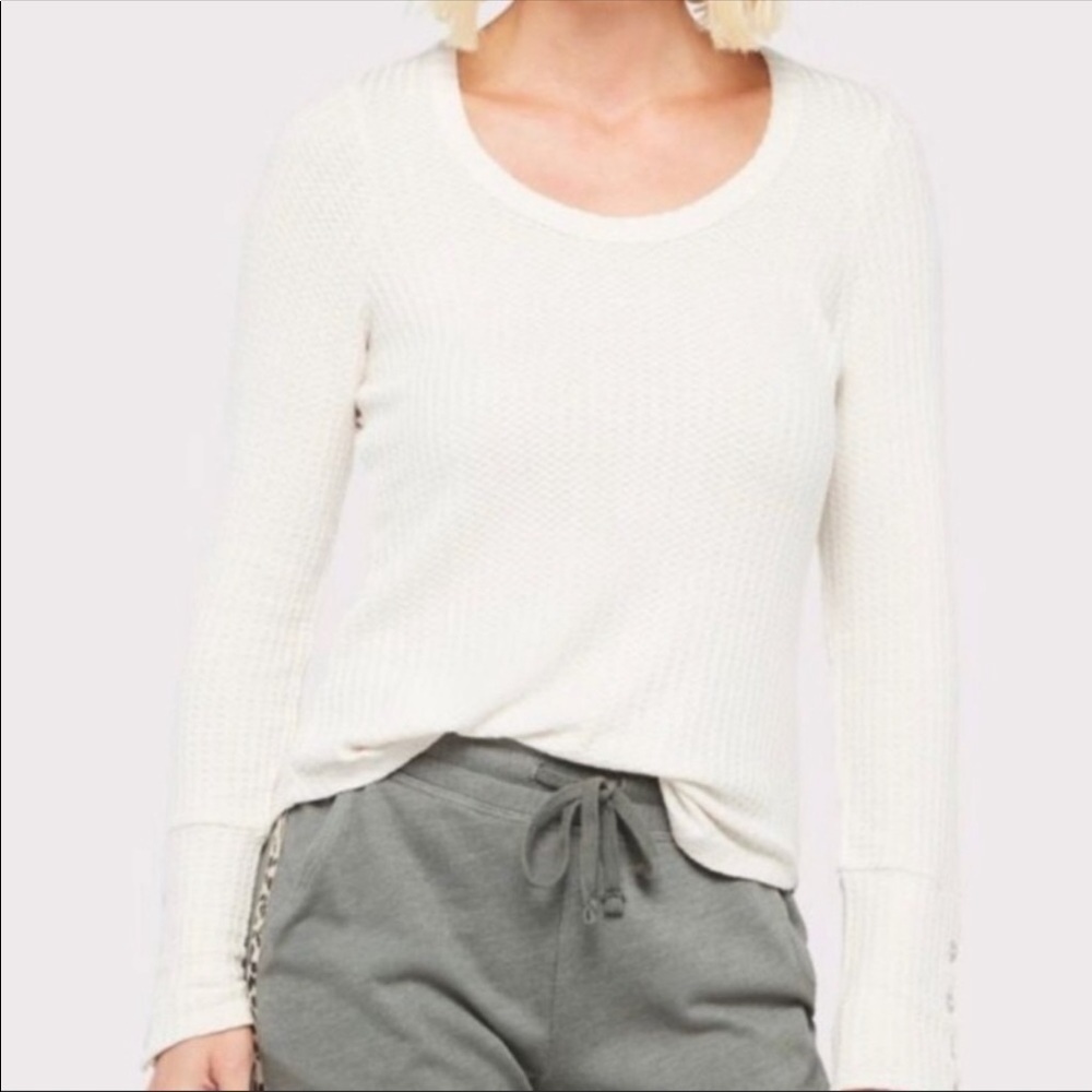 Chaser long sleeve waffle knit thermal Henley L